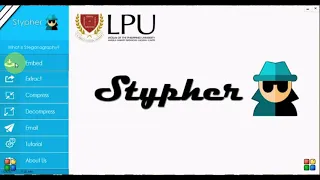 Stypher Steganography using LSB and deflate algorithm