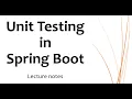 Unit Testing in Spring Boot