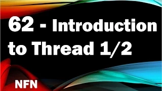 java tutorials urdu NFN 62 Thread Introduction part 1