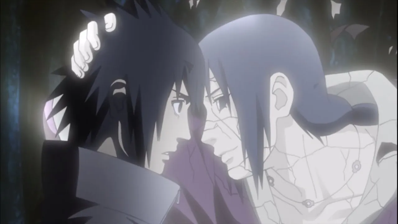 Itachi says to Sasuke that he will love him always.: video thumbnail