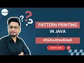 Java Pattern Printing - Part 6 Coding Art with Loops DSAwithedSlash Series