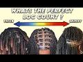 What the Perfect Loc Count Thick vs Skinny Dreadlocks How many Locs should you get