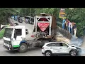 Download Lagu DENTUMAN KERAS !!! Gandengan Truck Trailer Nyaris Terbalik, Mobil Minibus Hancur Di Sitinjau Lauik