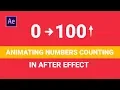 After Effects Animating Numbers Counting Beginner Tutorial
