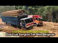 Download Lagu JALAN PENANTANG NYALI SOPIR,!! DUA TRUK INI PAKSA JALAN SEPARAH INI