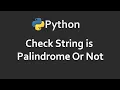 String Is Palindrome Or Not Program 69 Solutions For Python 100 Exercises CodingFacts