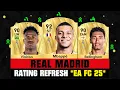 FIFA 25 REAL MADRID PLAYER RATINGS EA FC 25 ft Mbappe Vinicius Bellingham
