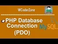 php database connection tutorial PDO