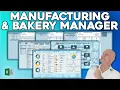 How To Create A Manufacturing Or Bakery Managing Application In Excel Masterclass Free Download