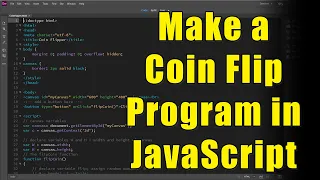 Make a Coin Flip Program in Javascript Tutorial for Beginners