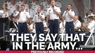 the u s army chorus performs a popular running cadence 