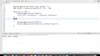 Branching - Basic Statements with Java