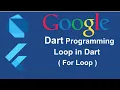 Dart Programming For Loop In Dart Part - 9