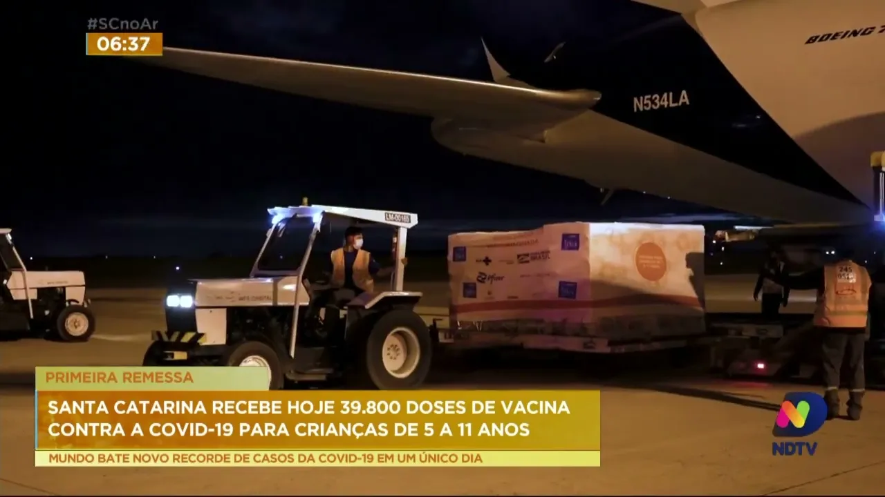 Santa Catarina recebe nesta Santa Catarina recebe nesta sexta-feira (14) 39.800 doses de vacinas