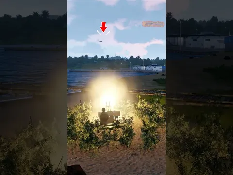 Insane Artillery Anti Air Shot! #militarysimulation #military