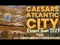 Caesars Atlantic City centurion tower room pool resort tour