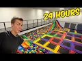 OVERNIGHT IN PARKOUR GYM SNEAKING IN