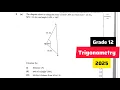 Cosine Rule Calculations Grade 12 Trigonometry Paper 2 2025 FULL MARKS