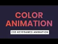 How to Change Text Color using CSS Keyframes Animation