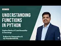 Understanding Functions in Python Reusable Code Docstrings Explained Python for Generative AI