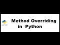 Python Bangla Tutorials 56 Method Overriding in Python