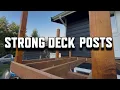 HOW TO INSTALL STRONG DECK RAILING POST