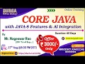 CORE JAVA with JAVA-8 Features AI Integration Online Training DURGASOFT