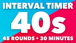 40 Second Interval Timer 30 Minutes
