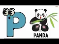 Letter P words for kids phonic letter - P Words start with letter P phonic song alphabet song