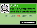 8085 ALP 1 s and 2 s Complement