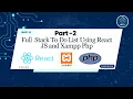 Full Stack React Application Building a Dynamic To-Do List App with React Part - 2