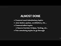 Intro To Java - Wrap Up