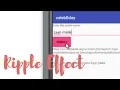 How to add the Ripple Effect to a button or any view Android Studio