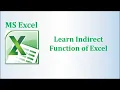Excel INDIRECT Function Lookup Values in Different Sheets Excel Tabs