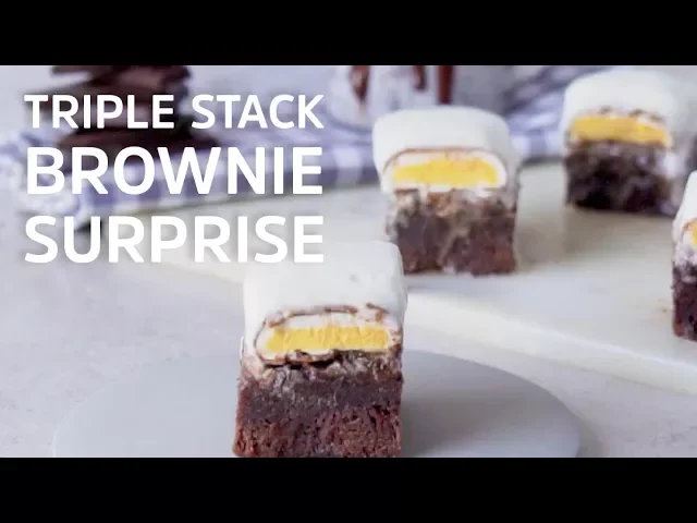 Triple Stack Brownie Surprise