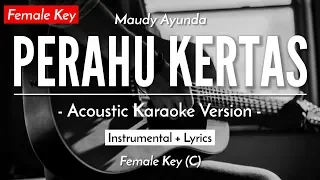 Download Perahu Kertas (Karaoke Akustik) - Maudy Ayunda (Female Key | HQ Audio) MP3