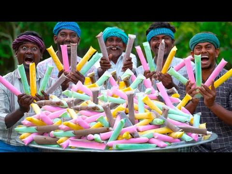 ICE POPS | Natural Fruit Popsicles | Healthy Homemade Ice Pops Making in Village | Ice Cream Recipe