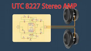 utc8227 stereo amplifier make a simple power amplifier using utc8227