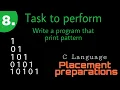 C Program to Print Star Pattern - 8 Star Pattern Programs in C