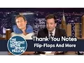 Thank You Notes Flip-Flops Cookie Dough