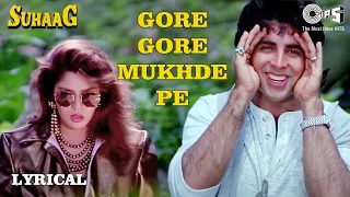 gore gore mukhde pe kala kala chashma lyrical suhaag akshay kumar alka yagnik udit narayan