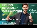 Learning Python Tutorial - How to write simple functions in Python Recursion