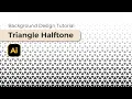 How to Create a Triangle Halftone Abstract Background in Illustrator