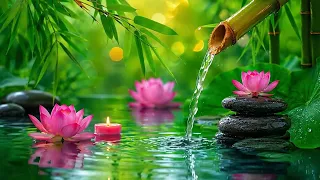 Healing Spa Piano Music Bamboo Water Sounds for Deep Sleep Meditation Inner Peace