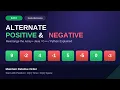 Alternate Positive Negative Numbers in Array - Easy Approach with Code