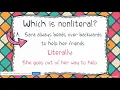 Literal and Non Literal Lesson
