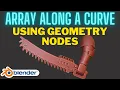 Array Following Curves with Geometry Nodes