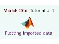 Importing and plotting experimental data in matlab