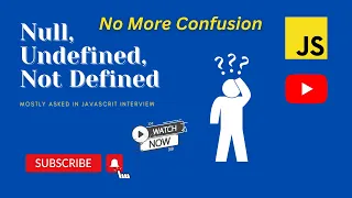 Do You Know Undefined Not Defined And Null Mostly Asked Question In JavaScript Interview