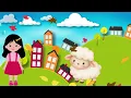 Mary Had a Little Lamb 🐑🌿 | Cute Farm Nursery Rhyme for Kids | Bunny Star Lullabies